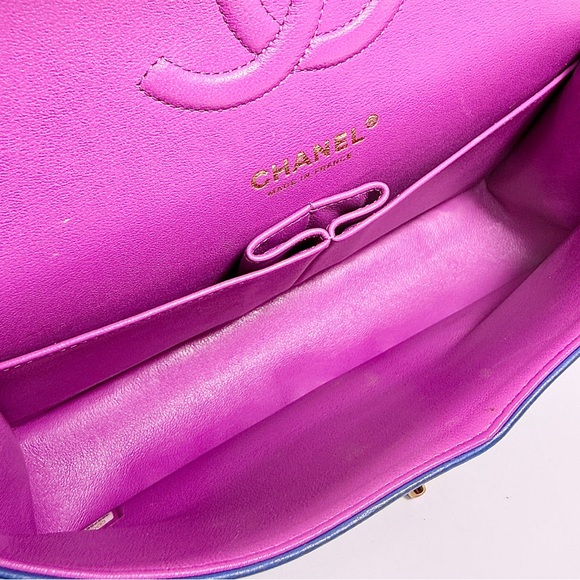 Chanel Medium Rainbow Quilted Double Flap Bag - Picture 13 of 16